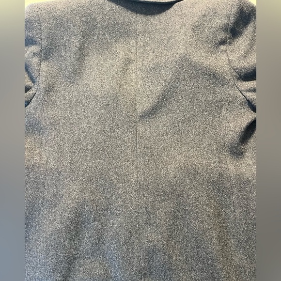 L.L. Bean Jacket Womens SZ 8 Charcoal Gray Wool Cashmere Blend Blazer Cl… - Picture 7 of 11